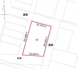 鹿追町、土地の間取り画像です