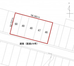 鹿追町、土地の間取り画像です