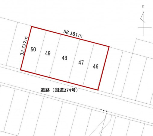 鹿追町、土地の間取り画像です