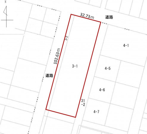 鹿追町、土地の間取り画像です