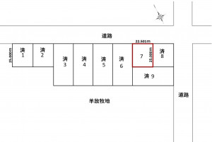 清水町、土地の間取り画像です