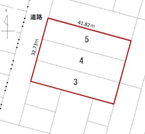 鹿追町、土地の間取り画像です