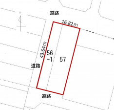 鹿追町、土地の間取り画像です