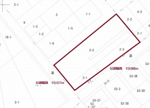 清水町、土地の間取り画像です