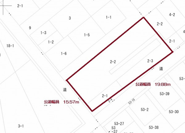 清水町、土地の間取り画像です