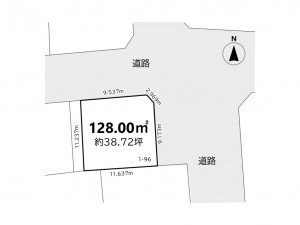 帯広市西十五条、土地の間取り画像です