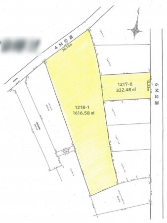 熊谷市原島、土地の間取り画像です