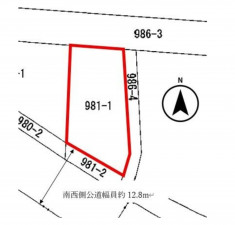 熊谷市永井太田、土地の間取り画像です