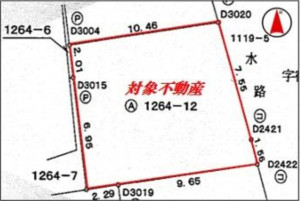 熊谷市石原、土地の間取り画像です