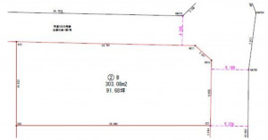 熊谷市西別府、土地の間取り画像です