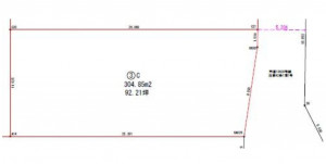 熊谷市西別府、土地の間取り画像です