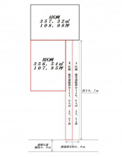熊谷市上之、土地の間取り画像です