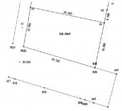 熊谷市上之、土地の間取り画像です