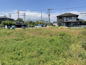 熊谷市上之、土地の前面道路を含む現地写真画像です