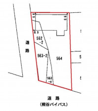 熊谷市柿沼、土地の間取り画像です