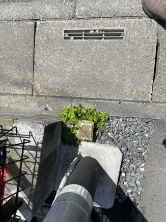 熊谷市柿沼、土地の前面道路を含む現地写真画像です