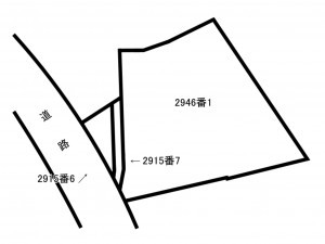 熊谷市佐谷田、土地の間取り画像です