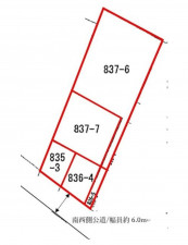 熊谷市肥塚、土地の間取り画像です