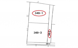 熊谷市妻沼、土地の間取り画像です