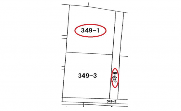 熊谷市妻沼、土地の間取り画像です