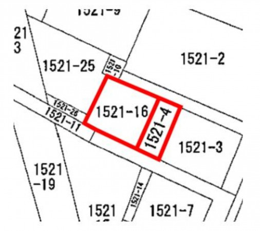 熊谷市円光、土地の間取り画像です