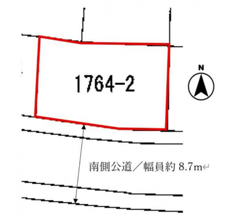 熊谷市平戸、土地の間取り画像です