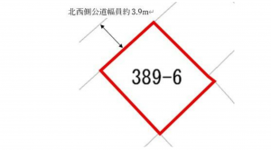 熊谷市見晴町、土地の間取り画像です