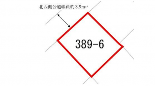 熊谷市見晴町、土地の間取り画像です