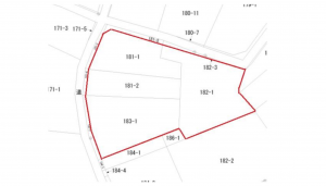 熊谷市八木田、土地の間取り画像です