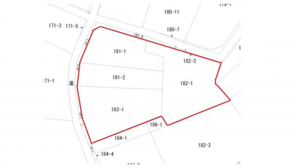 熊谷市八木田、土地の間取り画像です