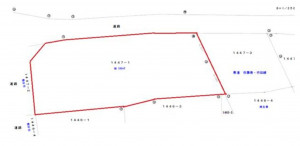 熊谷市下川上、土地の間取り画像です