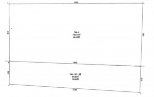 熊谷市箱田、土地の間取り画像です