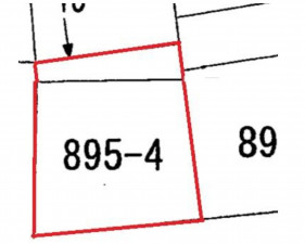 熊谷市柿沼、土地の間取り画像です