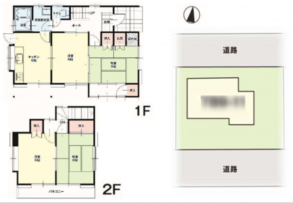 熊谷市拾六間、中古一戸建ての間取り画像です