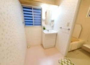 熊谷市妻沼、中古一戸建ての洗面画像です