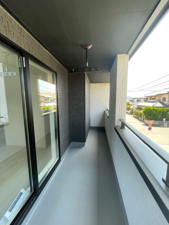 熊谷市肥塚、新築一戸建てのバルコニー画像です