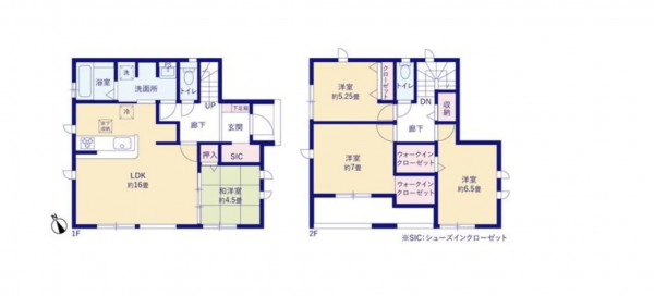 熊谷市肥塚、新築一戸建ての間取り画像です