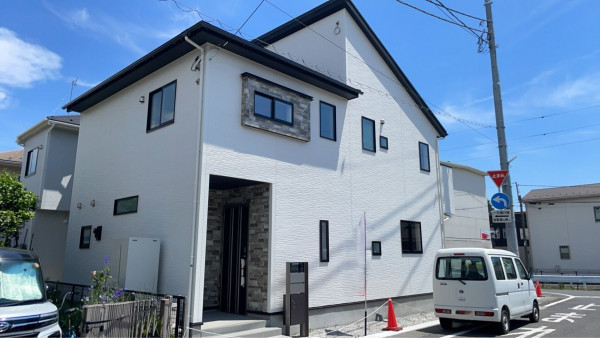 熊谷市赤城町、新築一戸建ての外観画像です
