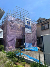 熊谷市月見町、新築一戸建ての外観画像です