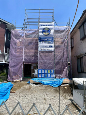 熊谷市月見町、新築一戸建ての外観画像です