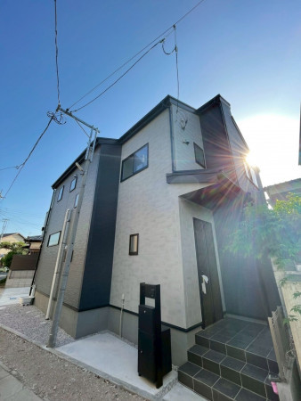 熊谷市箱田、新築一戸建ての外観画像です