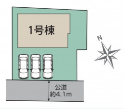 熊谷市別府、新築一戸建ての地図画像です