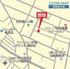 熊谷市別府、新築一戸建ての地図画像です
