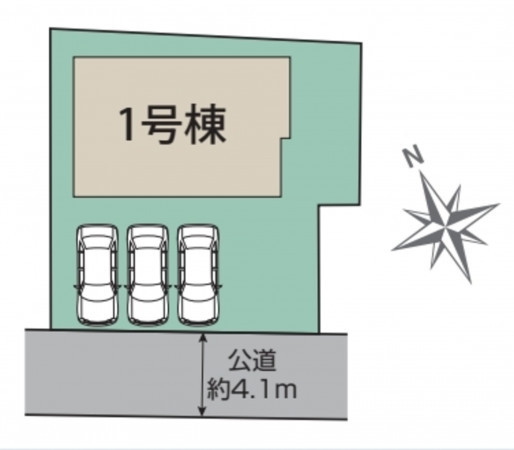 熊谷市別府、新築一戸建ての地図画像です