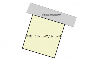 深谷市上野台、土地の間取り画像です