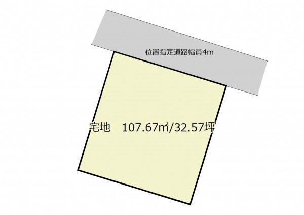 深谷市上野台、土地の間取り画像です