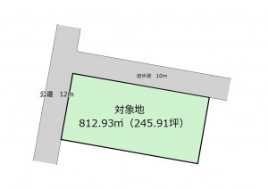 深谷市上柴町西、土地の間取り画像です