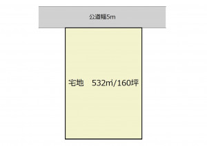 深谷市普済寺、土地の間取り画像です