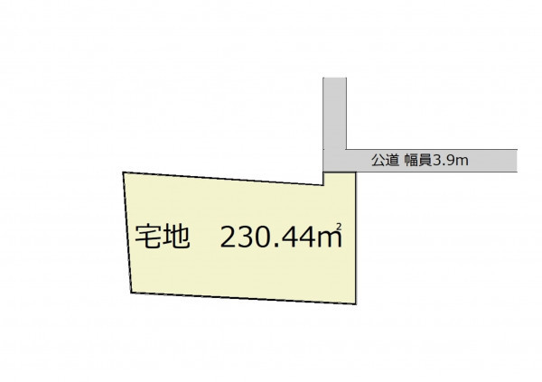 深谷市新井、土地の間取り画像です