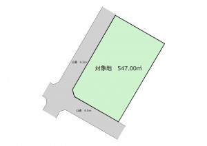 深谷市樫合、土地の間取り画像です